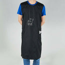 Size_M Black Pet Grooming Apron Workwear Work Clothes for Dog Beauticians