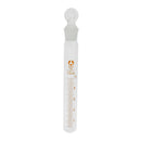 10ml Glass Test Tube Round Bottom with Glass Stopper Cap for Lab