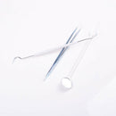 3Pcs Dental Instruments Mouth Mirror Probe Tweezers Tooth Teeth Clean Hygiene