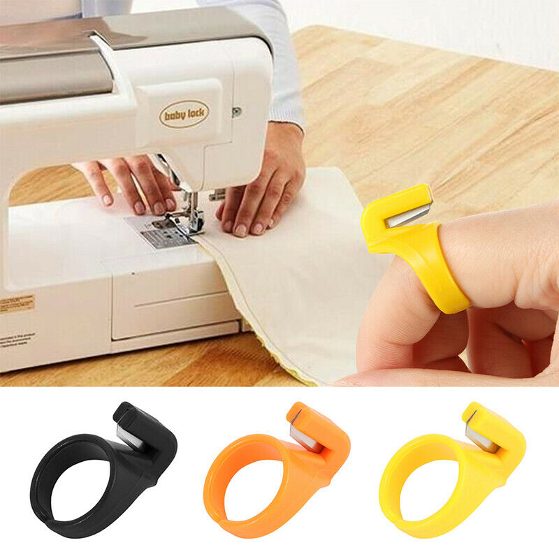 3pcs Finger Blade Needle Craft Thimble Sewing Ring Thread Cutter DIY Sewing Gw