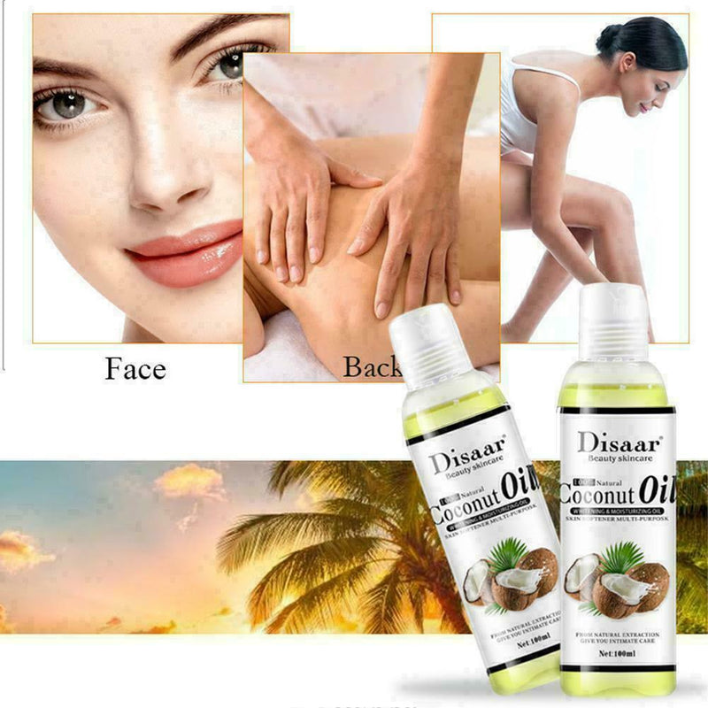 Coconut Body Oil Body Brightening Body Oil Body Massage Soothing Oil E1U3 K5V9