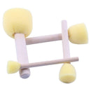 20pcs Children Drawing Toys Wooden Handle Sponge Painting Brushes Tools
