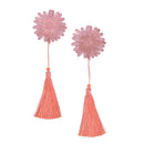 Chinese Style Creative Metal Bookmark Flower With Tassel For Book Reading G Gw