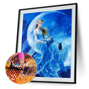5D DIY Round Drill Diamond Painting Moon Goddess Cross Stitch Embroidery(A