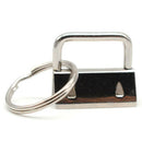 60 Piece Key Ring Hardware Keychain Bracelet Hardware with Lanyard Key Ring