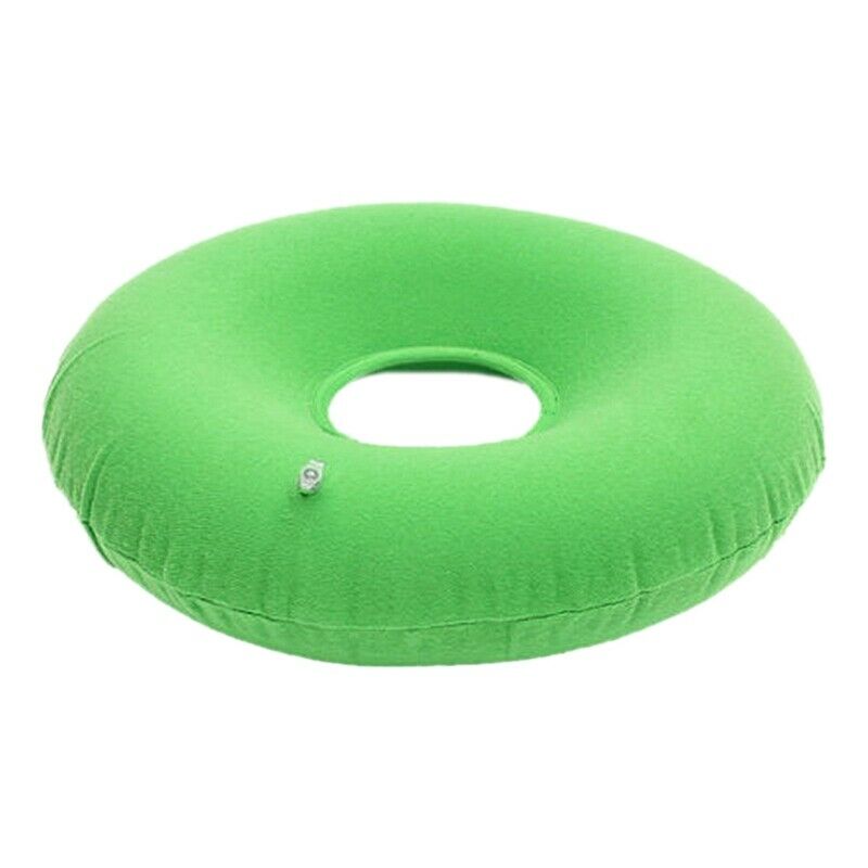 Inflatable Nylon PVC cushion seat pad chair cushion seat ring + pump O4F6