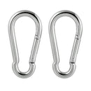 2pcs 4cm Climbing 304 Stainless Steel Carabiner Clip Quick Hook Keyring