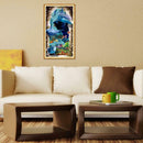 5D DIY Full Drill Diamond Painting Dolphin Cross Stitch Embroidery Wall Art