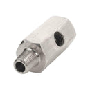 1/8" BSPT Oil Pressure Sensor Tee to NPT Adapter Turbo Supply Feed Line Gauge