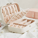 Korean Style Fresh And Simple Girl Earrings Plate Jewelry Box Protable Leat U8Z1