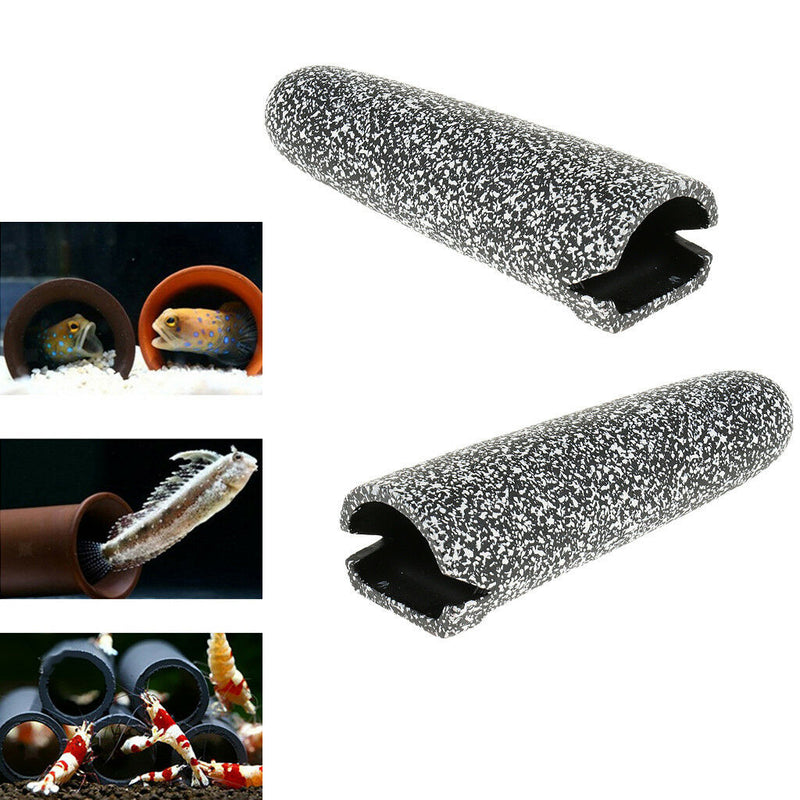 2x Aquarium Shrimp Breeding Cave Ornament - Comfy Hideout Shelter