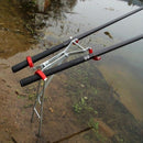 Adjustable Double Pole Bracket Fishing Rod Stand Holder Sea Fishing TackleEB Kw