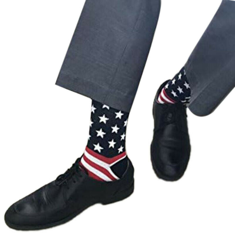 Patriotic American Flag Socks Unisex Fashion Casual Socks Fashion Wedding GifJ,a