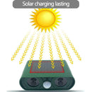 1x Solar Power Ultrasonic Pest Animal Repeller Garden Yard Drive Animal Con U0N9