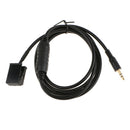 Black 12Pin to 3.5MM Male AUX Audio Adapter Cable 150CM For BMW E85 E83 E86 Mini