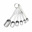 Measuring Spoons 6 Pcs/Set Stainless Steel Tea Coffee Measure Cooking Scoop