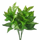 1 Bunch Plastic Leaf Artificial Silk Simulation Green Plant Radish Decor Ho B7P6
