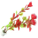 Red Plastic Fern Plants Water Fish Tank Landscaping Aquarium Ornament DecoraH2X9