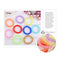 5pcs colorful elastic telephone wire cord head ties hair band rope ponytail   Z