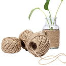 100m Natural Brown Roll Rope Twine String F. DIY Art Decor Wrapping Cords Thread