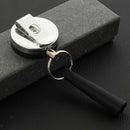 Retractable Anti-Theft Wire Rope Pen Holder Key Ring Reel Buckle with Clip