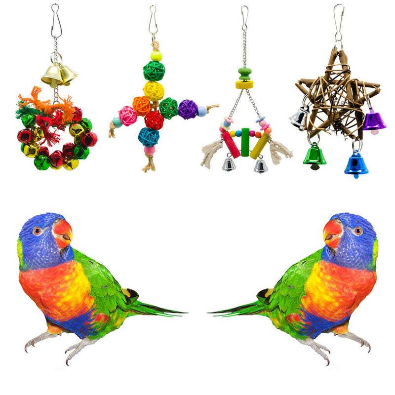 Colorful Pet Bird Parrot Swing Hanging Chew Toys for Parakeet Nest Hammock