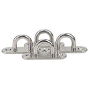 6Pcs 5mm Stainless Steel Eye Plate Pad Eye Plate Metal Staple Ring Hook Hardware