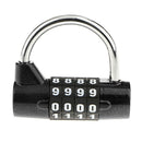 4 Digit Combination Travel Suitcase Luggage Bag Lock Padlock Black