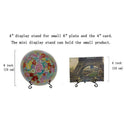 (2 Pack)Iron Display Stand, Black Iron Easel Plate Display Photo Holder Sta Y1A6
