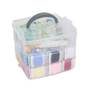 Embroidery Threads 150 Colors Cross Stitch String Bobbins Crafts With Tools