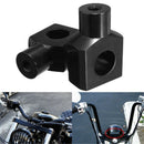 2Pcs Black Universal Motorcycle 25Mm 1 Inch Handlebar Risers Clamp For Harl