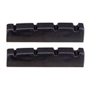 2 Pieces Slotted Nuts For 4 String Guitar Bass Replacement Parts Black