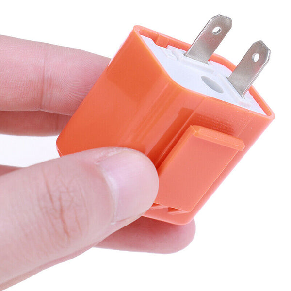 2-Pin Motorcycle Speed Adjustable LED Turn Signal Indicator Flasher Relay 12V Gn