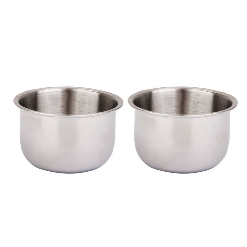 2Pcs Pet Cages Stainless Steel Cup Bowl Feeder for Travel Parrot Birds Toys