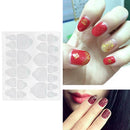 10pcs Double-Sided Adhesive Transparent Seamless Nail Jelly Gloss Clip Stickers