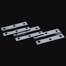 10 Pcs Home Furniture Hardware Door Hinge Satin Nickel 3inch Long Y9B9