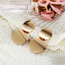 Round Earrings Fashion Women's Metal Sequin Earrings Accessories Punk Simpl
