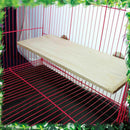 Parrot Pet Bird Wooden Hanging Stand Perch Platform Toys 13x28cm ,w/ G7P0