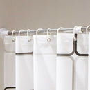 Waterproof Shower Curtain With 12 Hooks For Bathroom Toilet T9K7