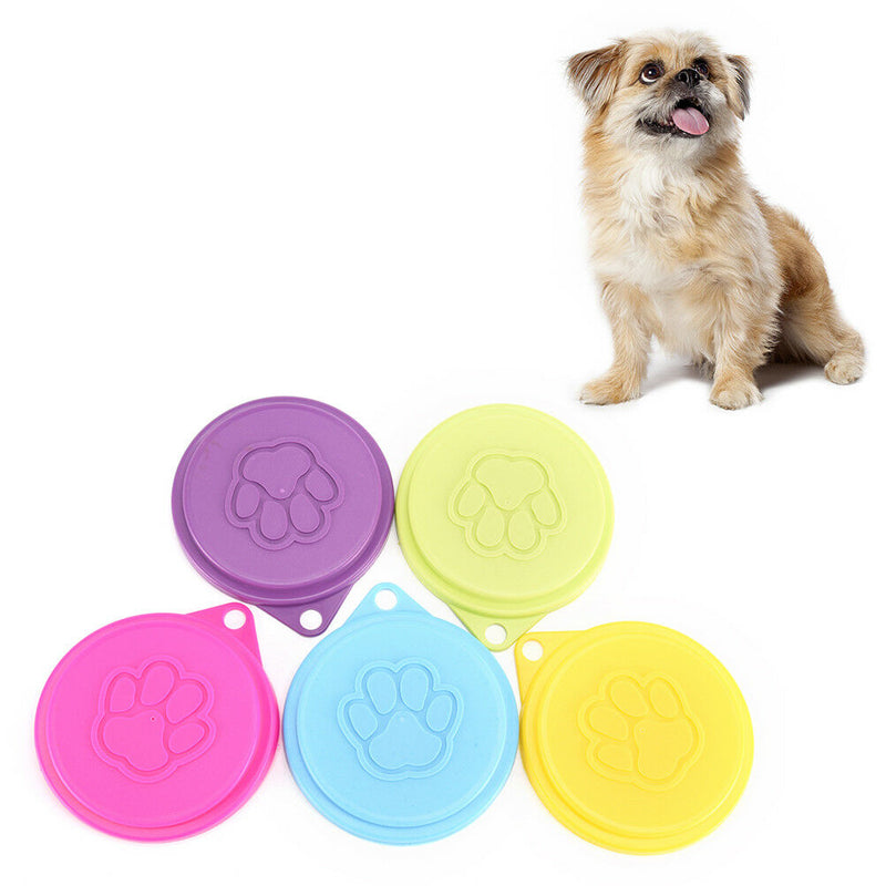 88mm Pet Dog Cat Food Storage Can Tin Cover Lid Top Cap Random Color Reusable ES