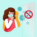 Sneeze Guard - Acrylic Plastic Divider Barrier for Nail Salon, CHECKOUT COUN Hn