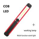 SMD+COB+Red LED Flashlight 5 Modes Rechargeable Torch Glare Lamp w/ Magnet