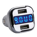 ABS Universal Dual USB Car Charger Adapter DC 11-30V 2.4A 24W Quickily Charging