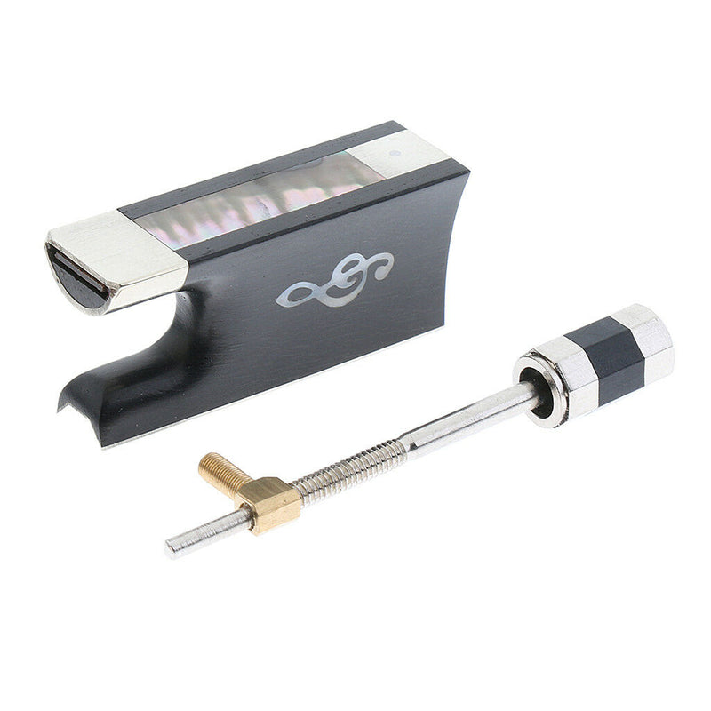 1 Set Full Size Violin Fiddle Bow Ebony Frog Screw for Violin Fiddle Lovers