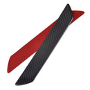 2pc 28.5cm Carbon Fiber Car Door Scuff Plate Sill Cover Panel Step Protect Guard