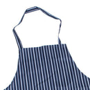 Waterproof Bib Apron Nylon Blue And White Stripe Restaurant