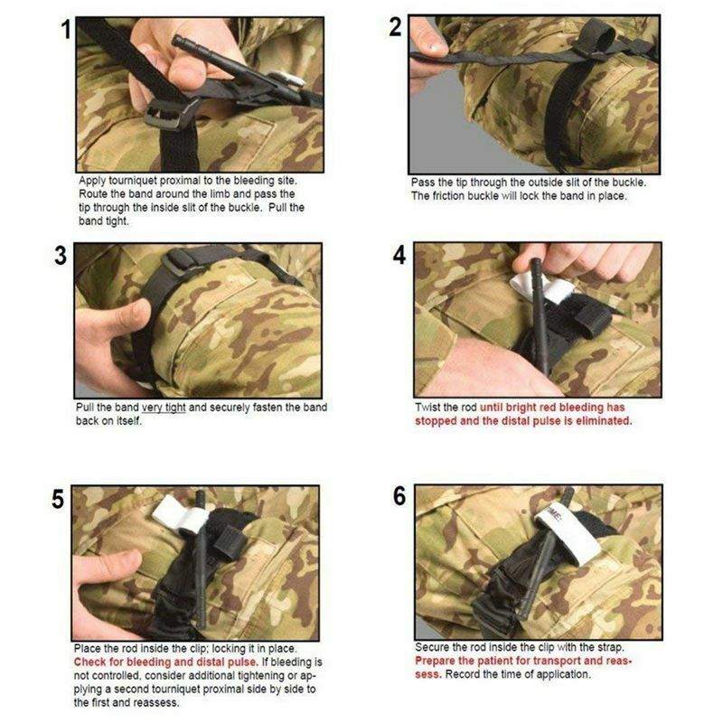Tourniquet Emergency Outdoors Spinning One-Handed Medical First Aid Equipme J2Y1