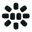 10pcs 30mm Soft Elastic Sponge Microphone Head Cover for Headset Sleeve Mic