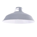 2 Pcs Industrial Retro Iron Pendant Lamp Shade For Corridor Cafe Bar Grey