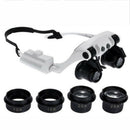 20X 10X 15X 25X LED Magnifier Eye Loupe Glasses Jeweler Watch Repair Headb UBI